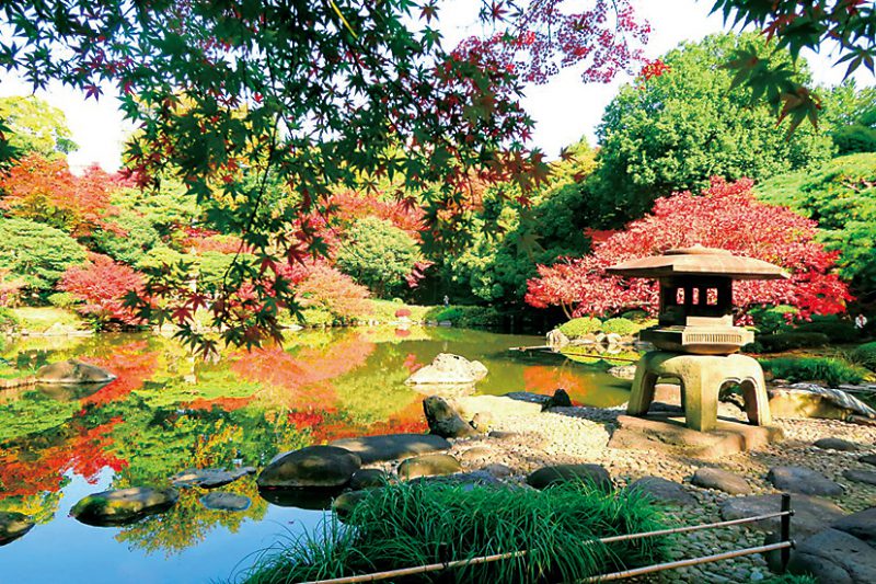日本庭園は京都の庭師・小川治兵衛が作庭。