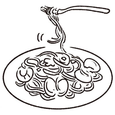 ボリューム満点の
スパゲッティランチ